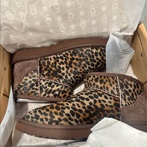 Caspian Leopard Ugg BOOTS new in box (NIB)
